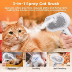 3in1 Pet Steam Brush Dog Hair Brush Cat Hair Brush Electric Steam Spray        