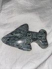 Nice Vintage Whale Inuit   Carving Soapstone Signed 4   