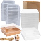Cajas Para Charcuter  a Con Tapas Transparentes De 5 x5 x2 6  100 Pcs