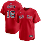 Men s Jarren Duran Alternate Red Limited Jersey  16 Stitched