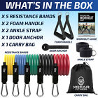 11pcs Resistance Bands Set Home Workout Exercise Yoga Crossfit Fitness Training