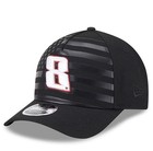 Men s New Era Black Kyle Busch American Flag 9forty M-crown A-frame Adjustable