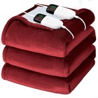 King Size Electric Heating Blanket 10 Levels Dual Control Auto Shut-off Washable