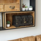 Vintage Wooden Treasure Chest Decorative Box With Lock - 12 2  X 7 1  X 7 1 