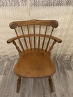 S  Bent Bros Solid Hard Rock Maple Colonial Windsor Spindle Arm Chair Set Of 4