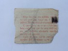 1930s Vintage Valparaiso Chile Railway Ticket Vina Del Mar Train Trolley Subway