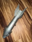 Vintage Metal Astro Rocket Mechanical Bank 1957 Berzac Creation Mfg Space Ship
