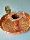 Vintage Copper Craft Guild Solid Copper And Brass Personal Candlestick Holder
