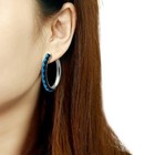 Women s Stainless Steel High Polished 6 30 g  Hoops   Huggies Earrings