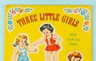 Vtg Orig  1945 Whitman Three Little Girls Who Grew   Grew Paper Dolls  990 Uncut
