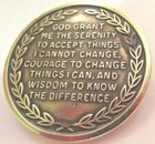 Alcoholics Anonymous Aa 66 Year Sunshine Bronze Medallion Token Chip Sober Coin