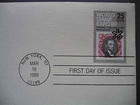 1989 World Stamp Expo 22kt Gold Golden Cover Replica Fdc Fdi Stamp