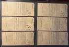  pn1-18 Unique Complete Set On Postal Notes Each Canceled On 3 5 1945