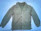 Vtg 40 Wwii Army Military Hbt Herringbone Twill Denim Jean Field Jacket Shirt