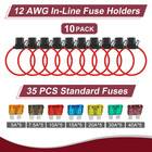 10 Pack Inline Fuse Holder 12v  Professional 12 Awg Waterproof Fuse Holder With
