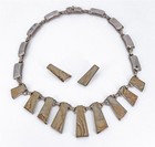 Rare Antonio Pineda Taxco Tm-153 Mexican Sterling   Picture Jasper Necklace Set