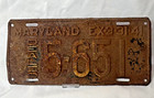 1941 Maryland Dealer License Plate 5-651 Vehicle Tag Rusty   Crusty