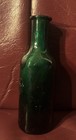 Larger Size Teal Green Palmer Early 1900 Cologne Bottle