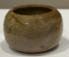 K Longworth Pottery Ribbed Glazed