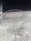 Cocktail Glasses Set Of 4 Cocktail cordial Glasses Etched Glass Vintage