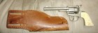 Vintage Hubley Rodeo One Piece Single Shot Cap Toy W  Leather Holster Works