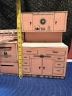 Wolverine Coronado Vintage Toy Kitchen Set Pink Metal Stove   Cabinet