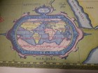 Vintage 1950 Hoffman La Roche Geographia Sacra Lithograph M2