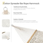 2-person Cotton Rope Hammock With Spreader Bars - Natural By Sunnydaze