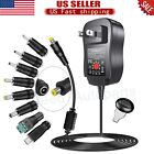 Universal Ac Adapter Power Supply Wall Charger Cord For Dc Charger 12w 3v-12v Us