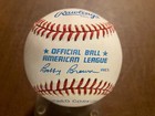 Phil Rizzuto  Signed Official American League Bobby Brown    President
