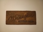Vintage Wrangler Western Wear Sign 20 5    X9 5   