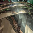 Large 12  Vintage Bristol Solid Polished Brass Planter W  Twisted Center Design
