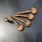 Violin Bocote Wood Parts 4 4 Accessories Set  Pegs  Endpin tailpiece chinrest