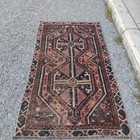 Antique Persian Patterned Rug 2 4 X 4 33 Ft Vintage Handmade Wool Rug 73 X 132cm