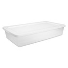 Clear Storage Box Stackable Plastic Organizer Household Item Under Bed Container