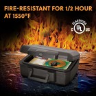 Sentrysafe 1200 Fire-resistant Box Safe With Key Lock 0 18 Cu  Ft   Black