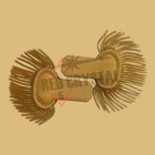 Gold Bullion Shoulder Epaulettes With Heavy Spiral Fringe marching Band Epaulete