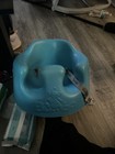 Bumbo Baby Floor Seat Teal Soft Foam Infant Support Trainer Chair Strap Harness