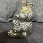 Silver Plated Bear Bank With Propeller 6   By Reed And Barton