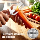 New 2 In 1 Multi-functional Vegetable Peeler For Kitchen Stainless Steel Peeler