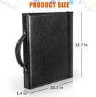 Choral Music Holder Sheet Folder With 20 Sleeves Choir Handle And Strap Binder