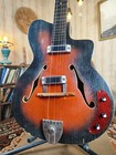 Cremona Solo Soviet Semi Acoustic Electric Guitar Hollow Body Ussr Les Paul