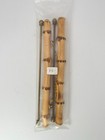 Nos Vintage Bamboo Purse Handles Frame Set Brass Rods Chain Bag Hardware 8 Inch