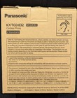 Panasonic Kx-tgd832m Cordless Phone W  Answering Machine 2 Handsets Black Silver
