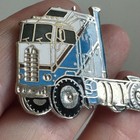 Vintage Kenworth K100 Aerodyne Cabover Semi Truck Tractor Logo Enamel Lapel Pin