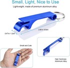 6pcs Colorful Keychain Bottle Opener Set Metal Beer Opener 6 Colors Portable
