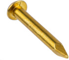 Solid Brass Escutcheon Pins - 1 2  Long - Pack Of 100 - Small Round Head Nails -