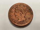 1851 Braided Hair Large Cent   Au  Almost Uncirculated  red  Nice Coin 