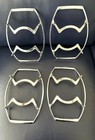 Vintage Lot 4--corning Ware Metal Cradles   Trivets    P-11-m-1---zz