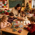 Christmas Beaded Ornaments Diy Kit Handmade Snowflake Home Decor